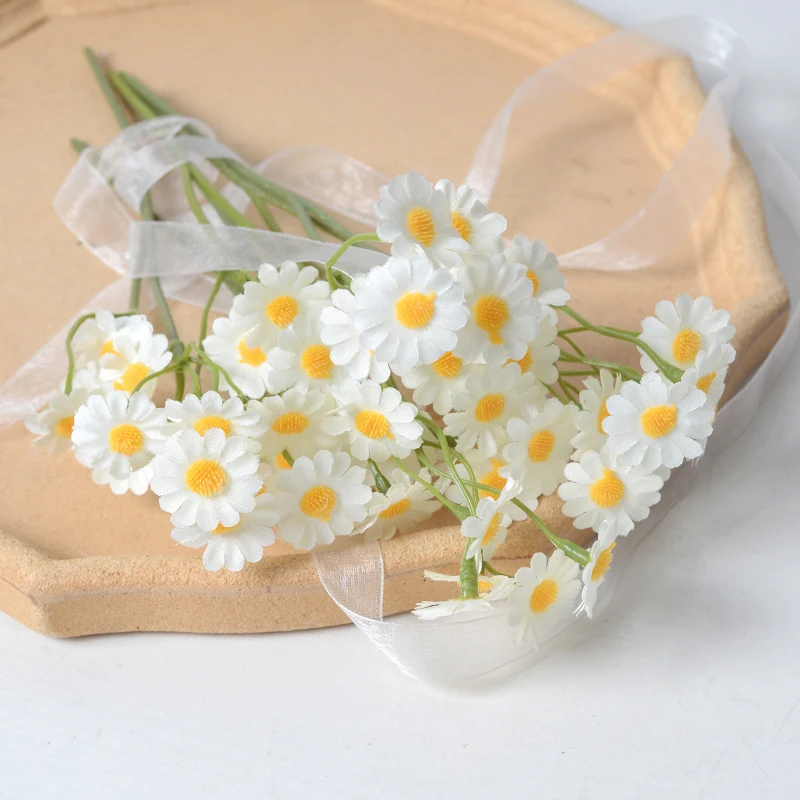 Künstliche Stoff Blumenstiel Dekoration