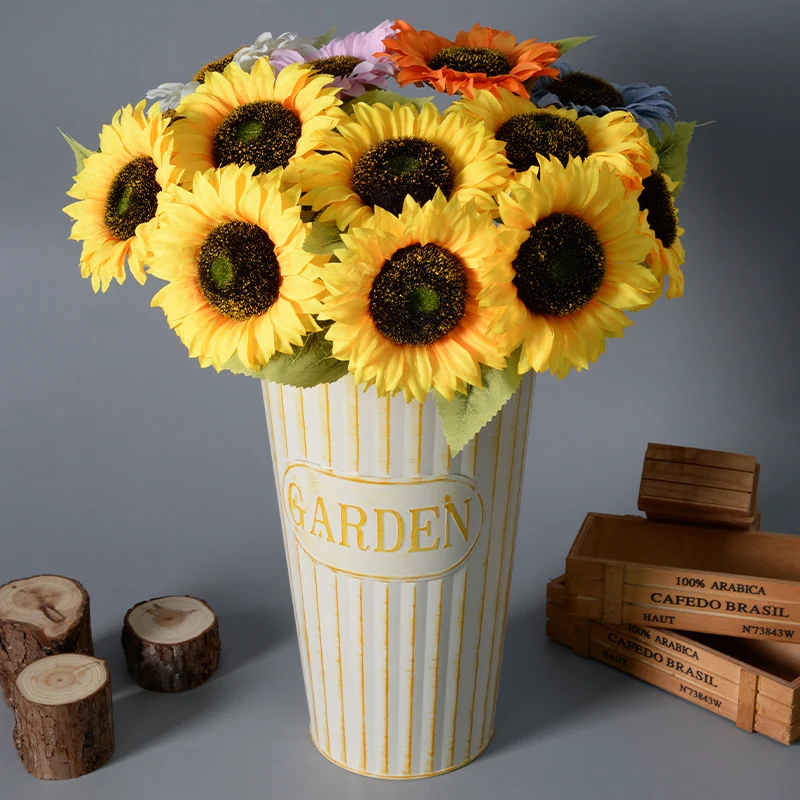 Dekorativer Stoff Sonnenblumenstängel