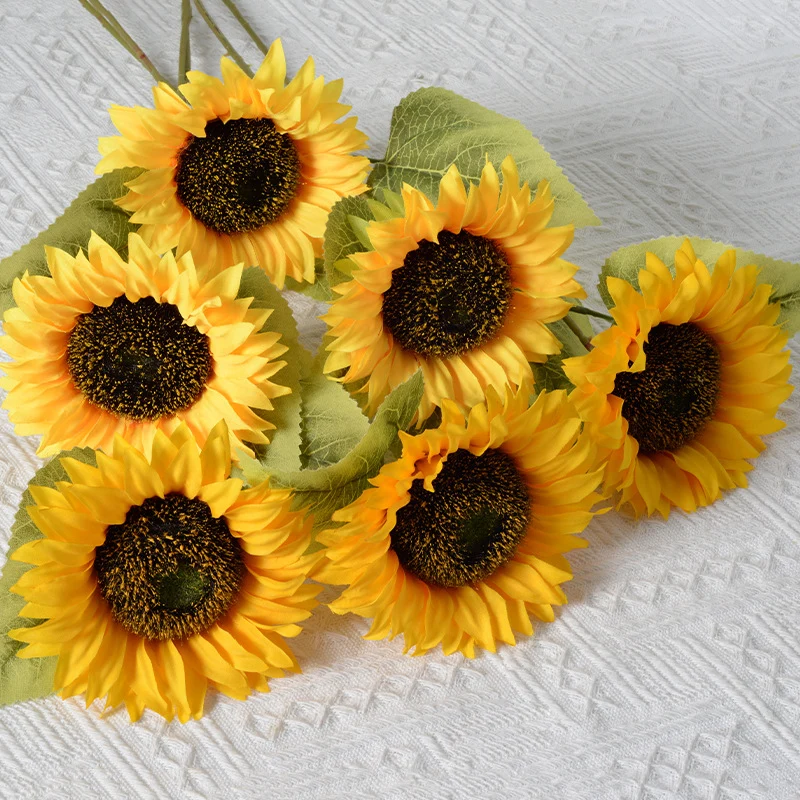 Dekorative Stoff Sonnenblumen Akzent