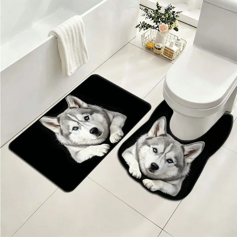 Panda-Themen Plüsch WC-Matten-Set