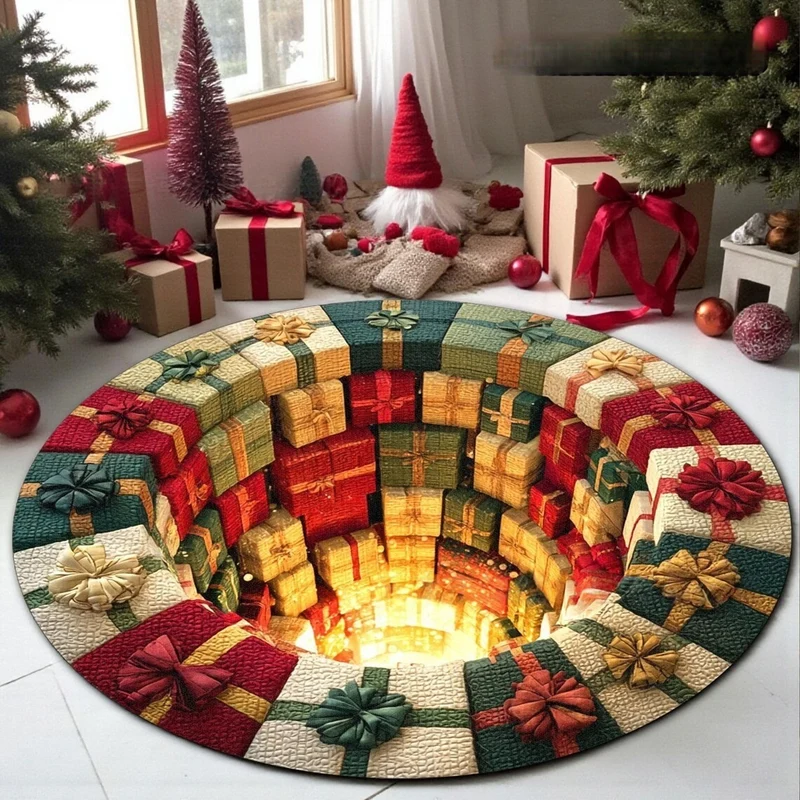 Weihnachtliches Patchwork-Teppich