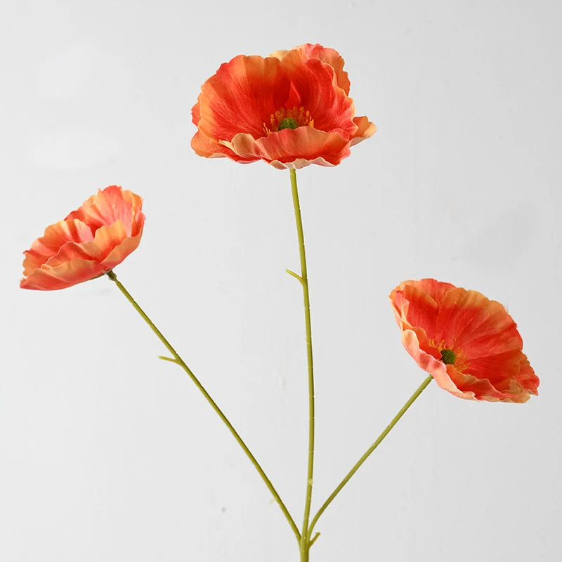 Dekorativer künstlicher Mohnblumenstängel
