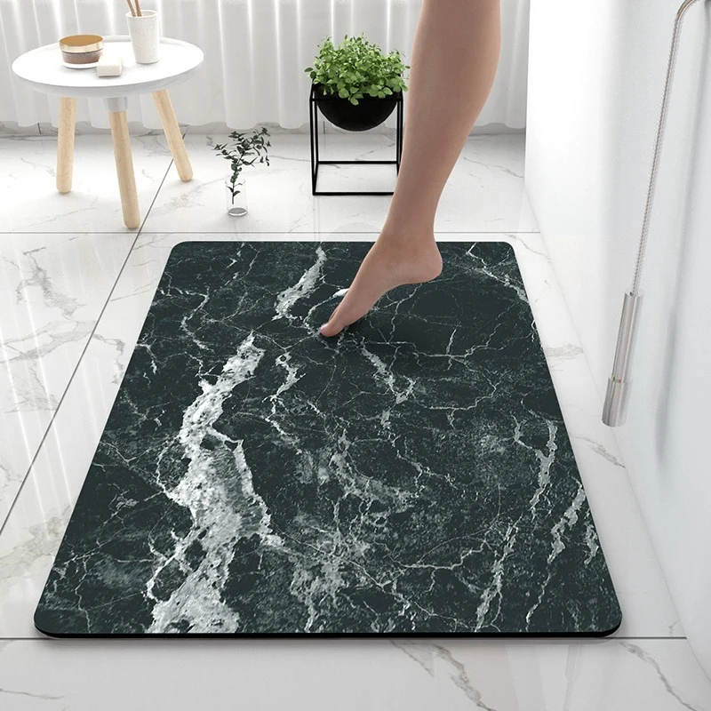 Rutschfeste Marmor Design Badezimmermatte