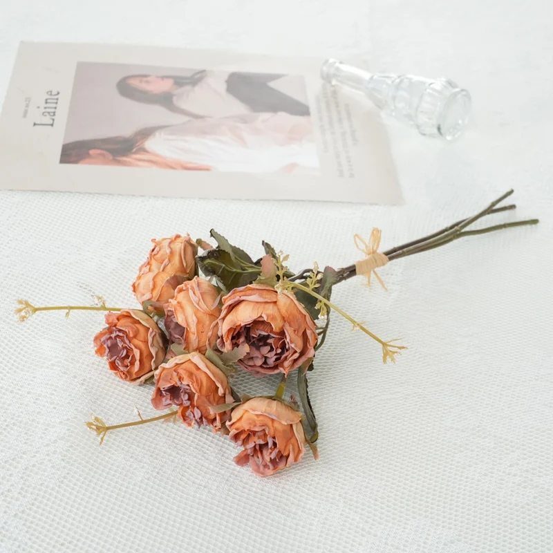 Faux Floral Rose Bouquet