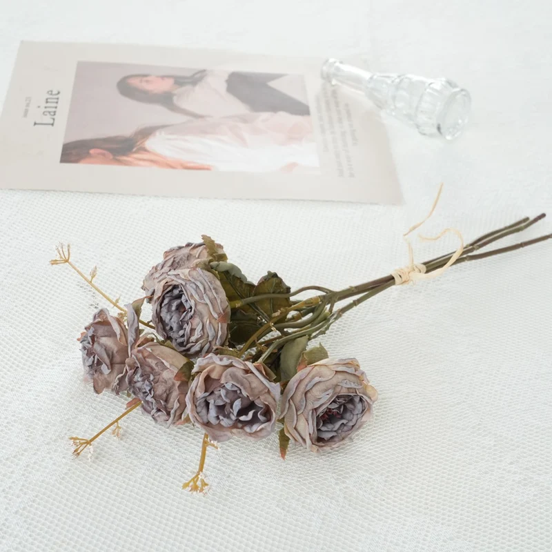 Faux Floral Rose Bouquet