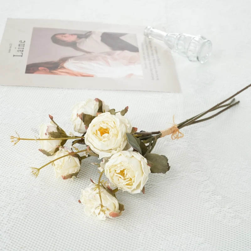 Faux Floral Rose Bouquet