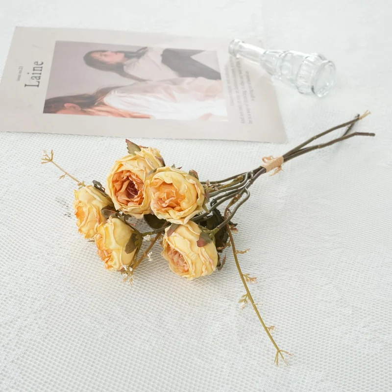 Faux Floral Rose Bouquet