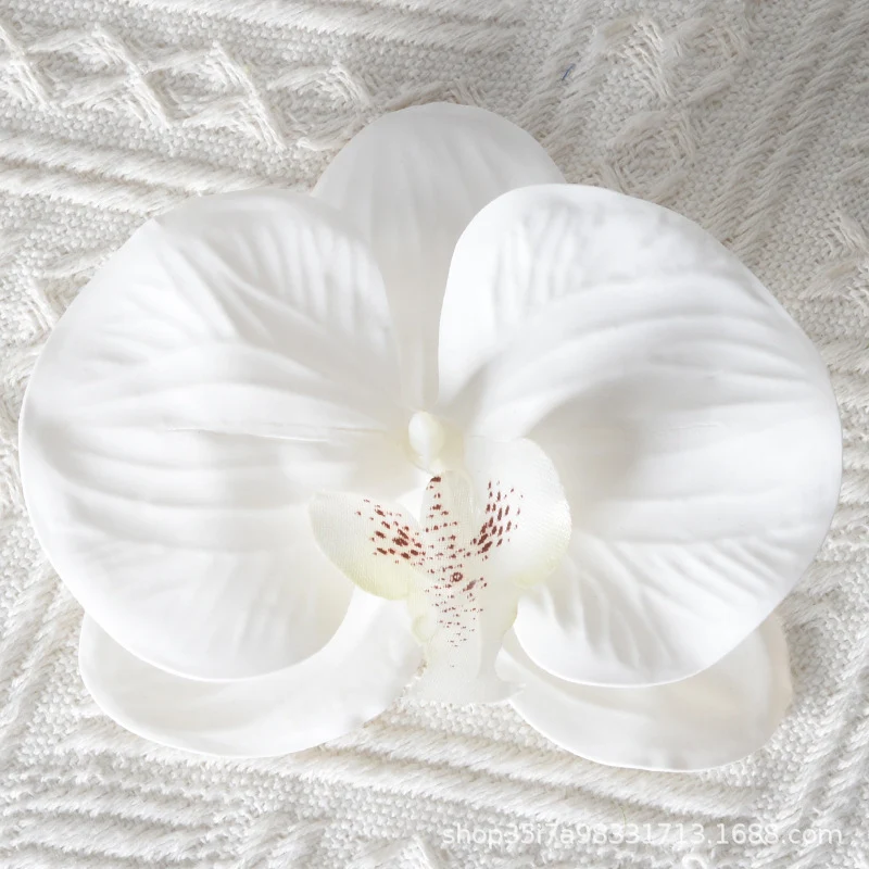 Elegante Stoff Orchideen Haarklammer