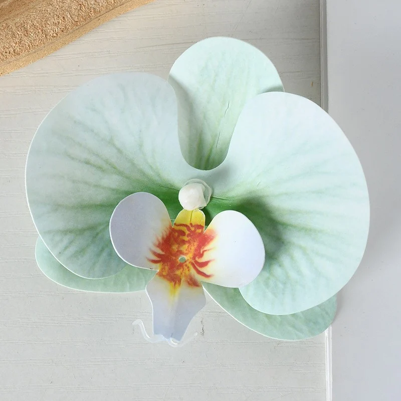 Elegante Stoff Orchideen Haarklammer