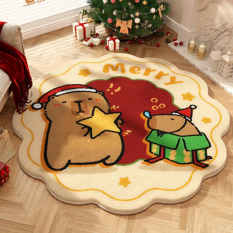 Cartoon Weihnachtsbaum-Themen Teppich