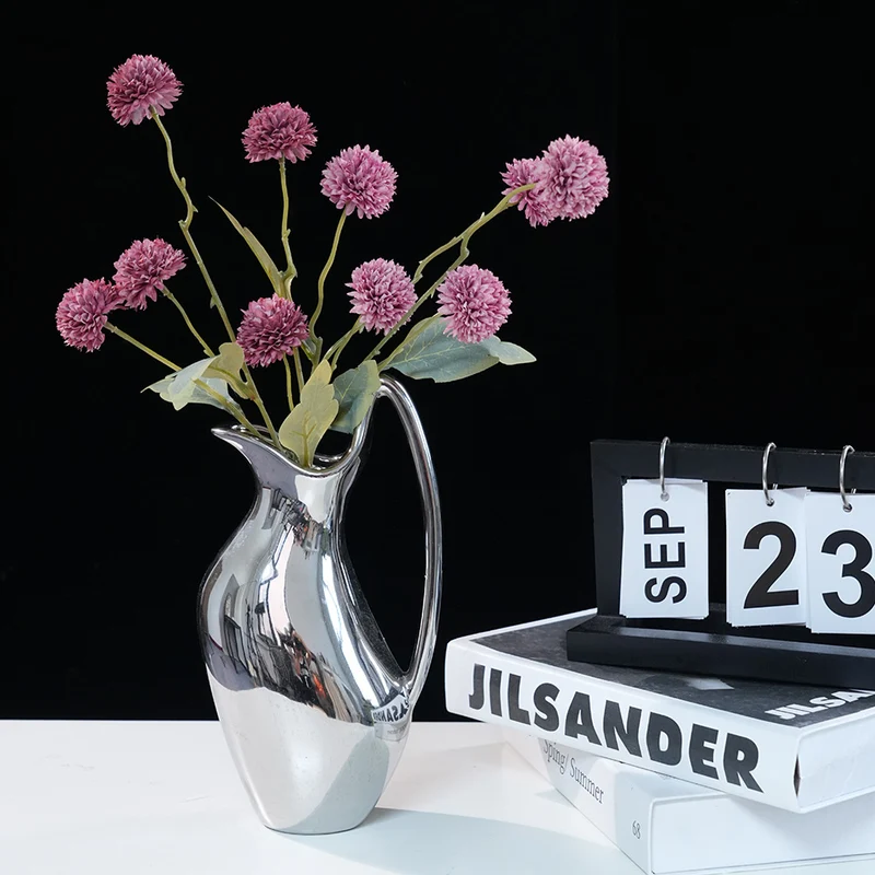 Texturiertes Künstliches Zinnia Blumenarrangement