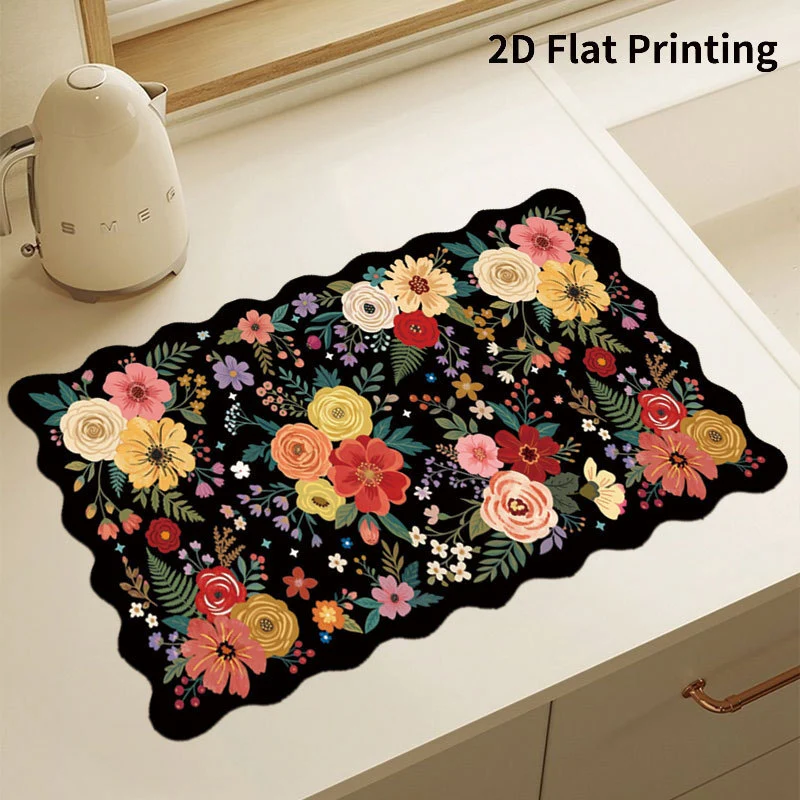 Kariertes Küchenkomfortmatte