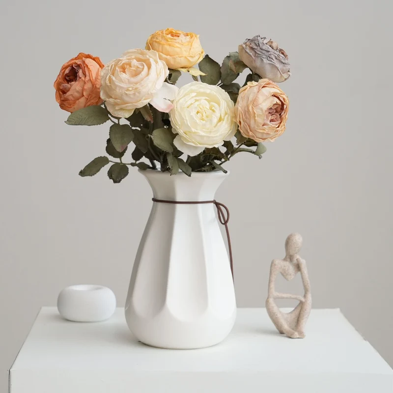 Realistische Seidenrose Blumenstiel 1789937286