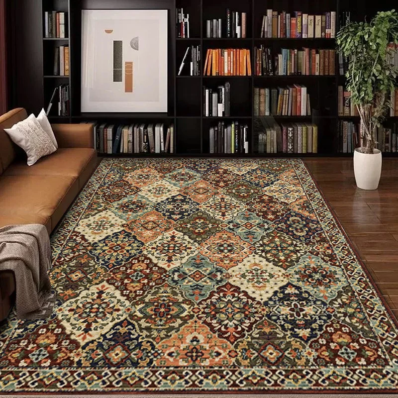 Vintage-inspirierter geometrischer Teppich