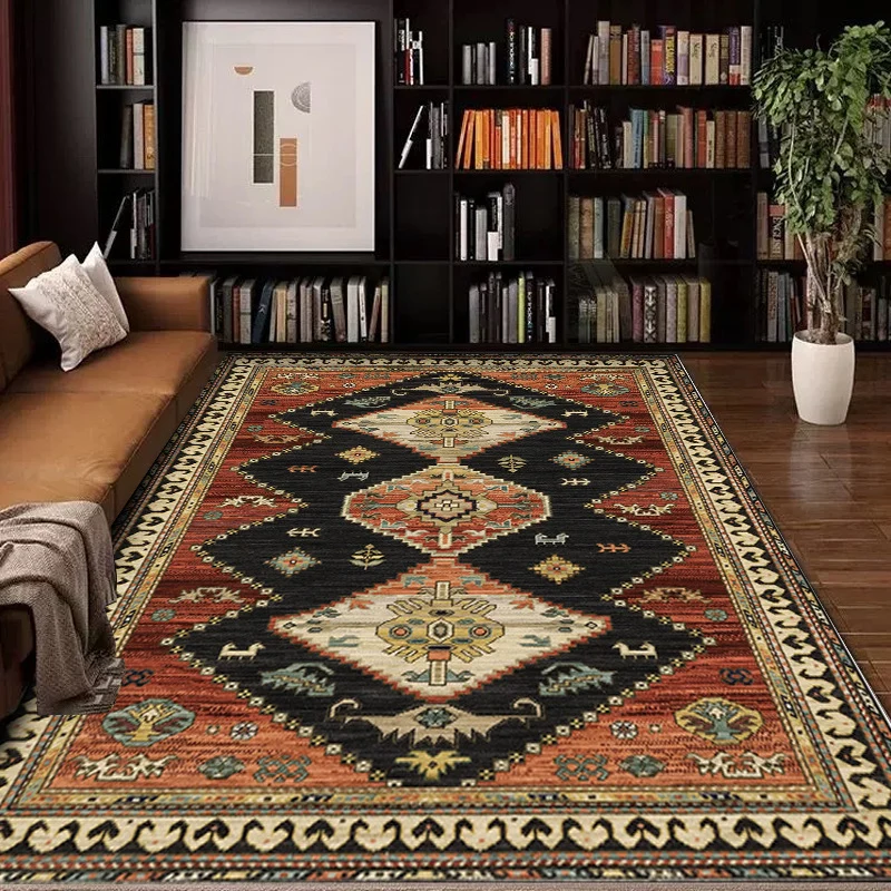 Vintage-inspirierter geometrischer Teppich