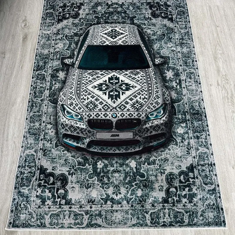 Dekorativer Auto-Themen-Teppich