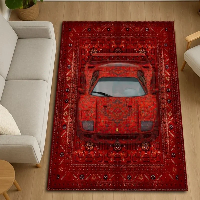 Dekorativer Auto-Themen-Teppich