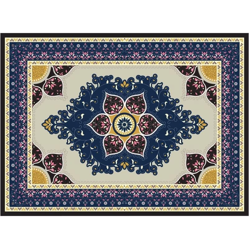 Traditioneller floraler Musterbereichsteppich