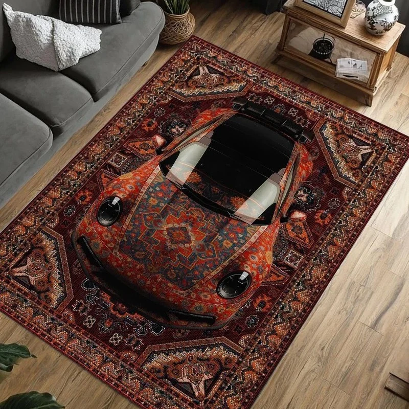 Moderner gemusterter Teppich
