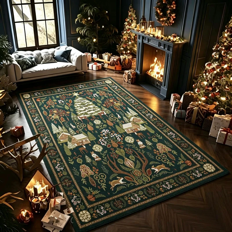 Gemütlicher winterlicher Teppich