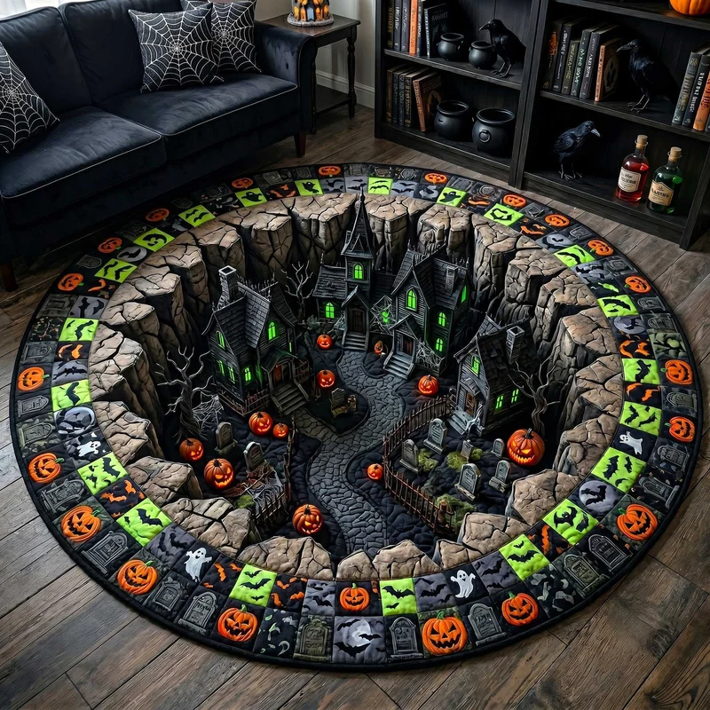 Halloween-inspirierter dekorativer Teppich