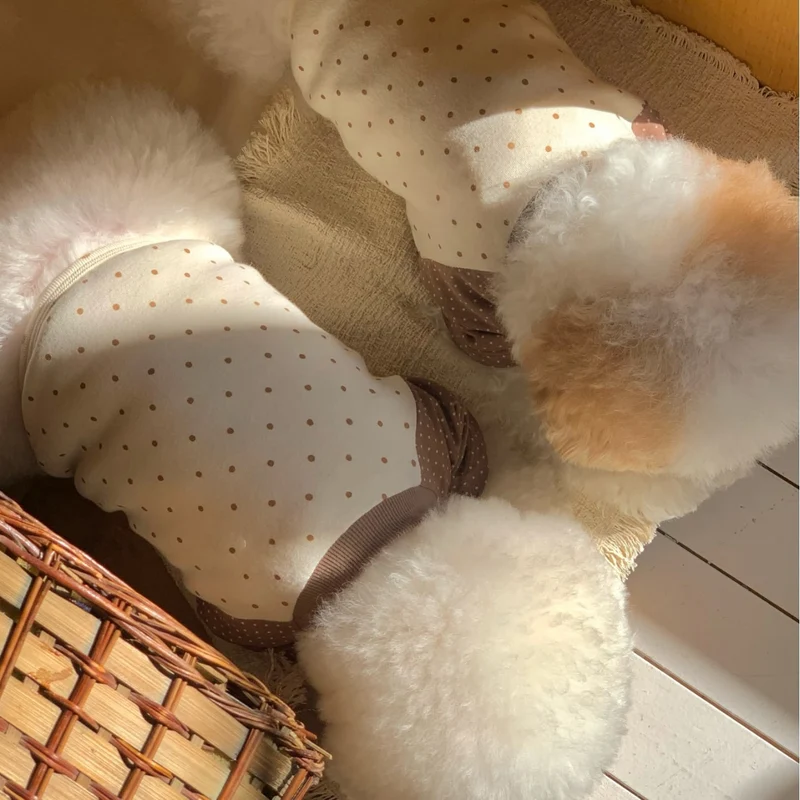 Polka Dot Raglan Baumwoll Baby T-Shirt