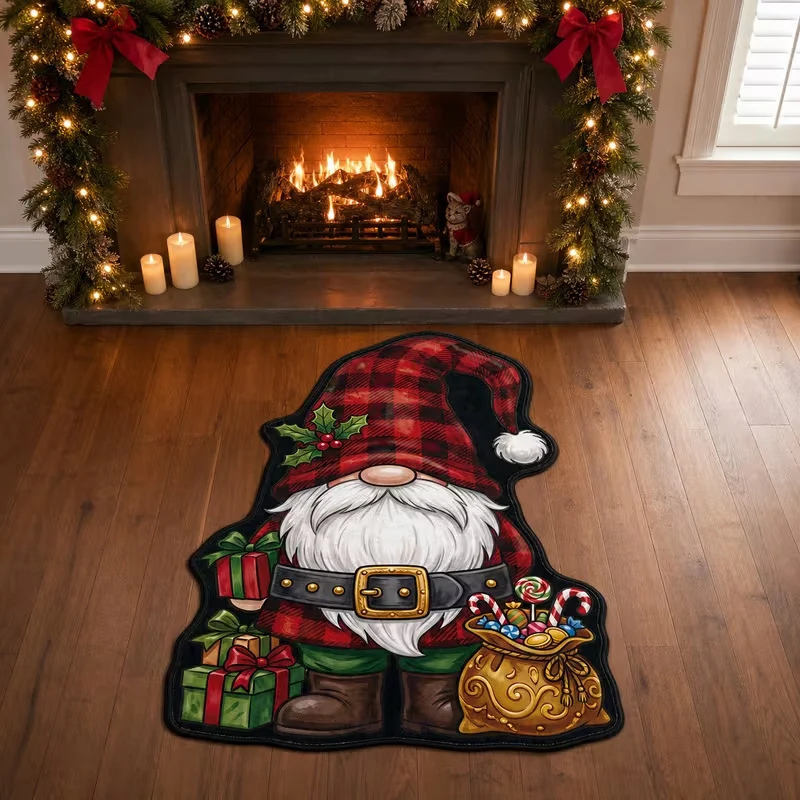 Fun Holiday Surfing Santa Bereichsteppich