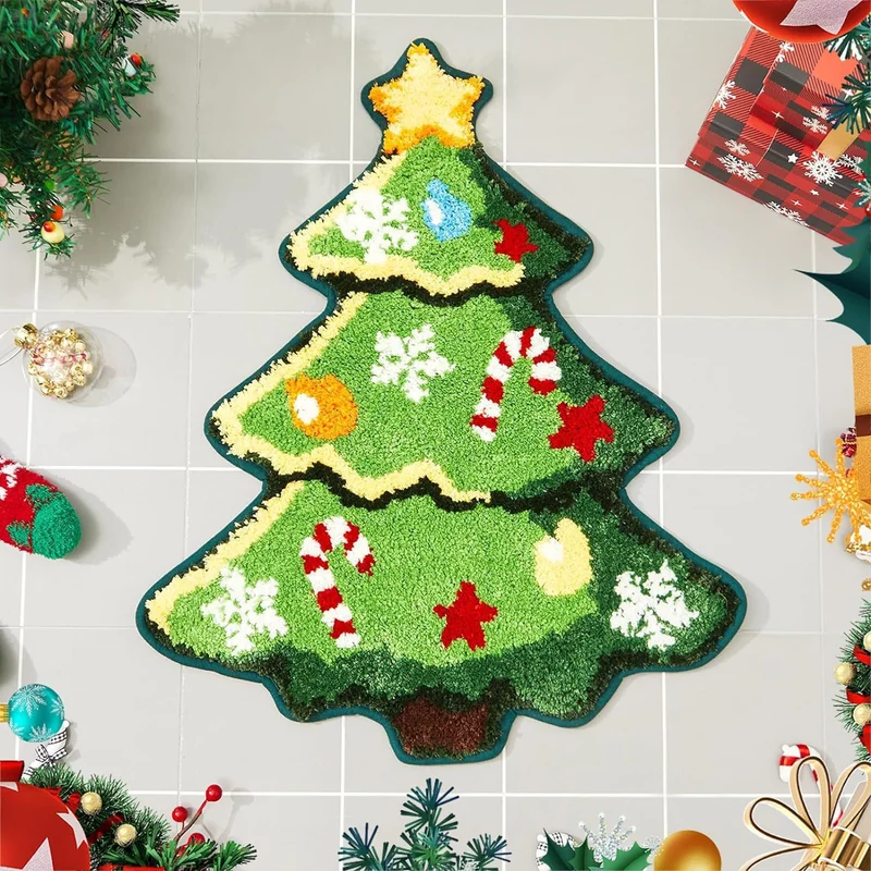 Weihnachtsbaumförmiger Teppichboden