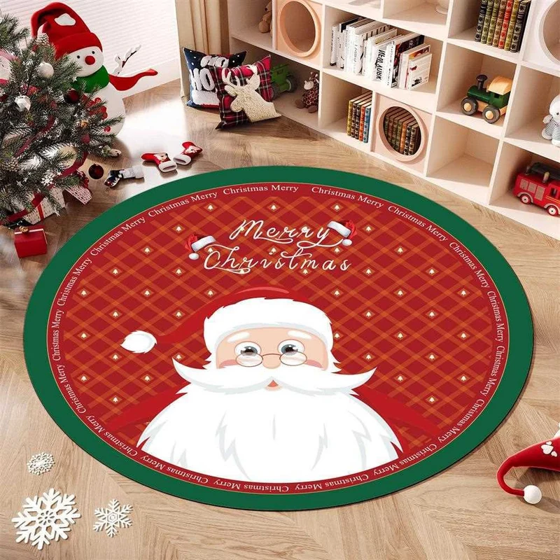 Weihnachts-Themen runder Teppich