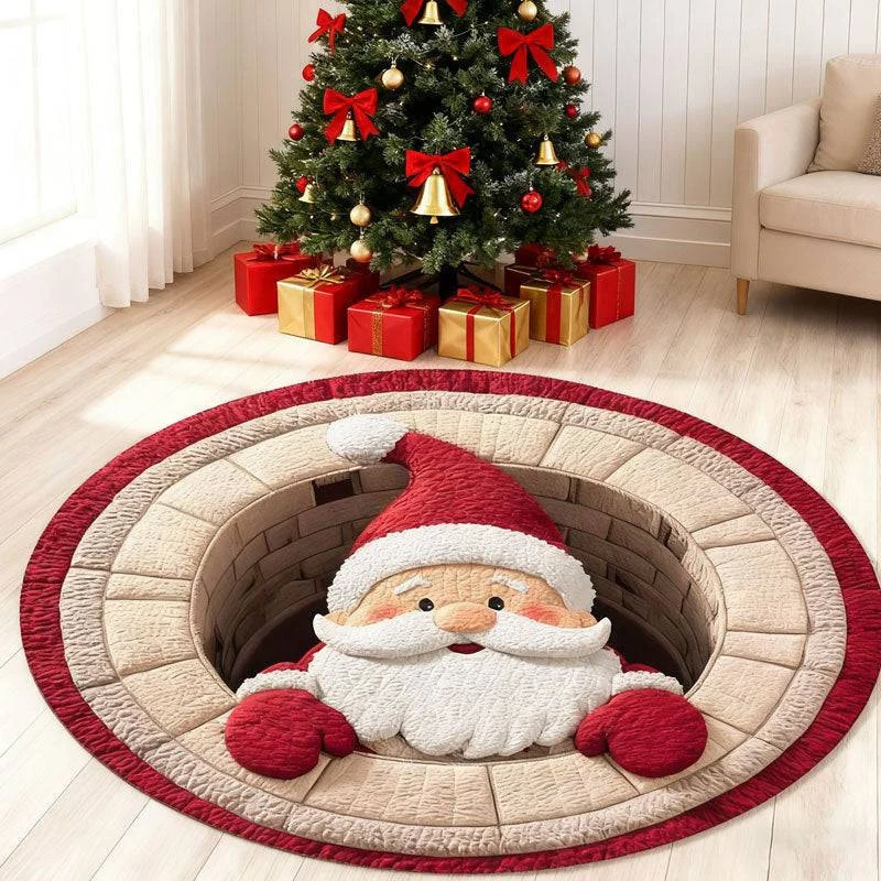Weihnachts-Themen-Plüsch-Teppich
