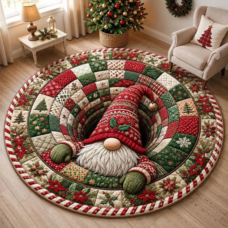 Weihnachts-Themen-Plüsch-Teppich