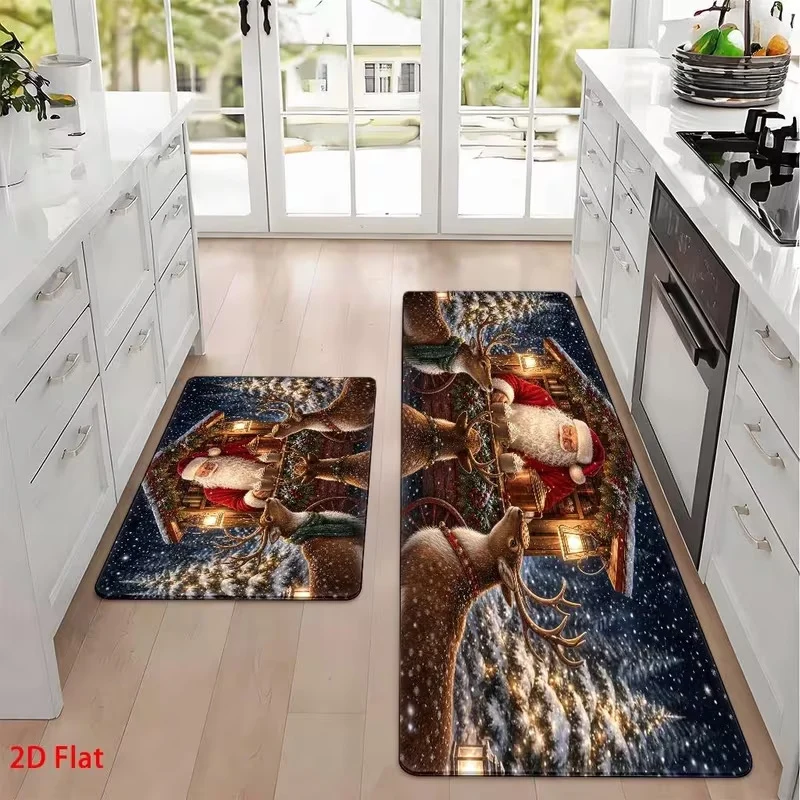 Weihnachts-Themen Küchenmatte Set