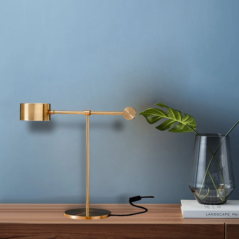 Verstellbare Messing Tischlampe