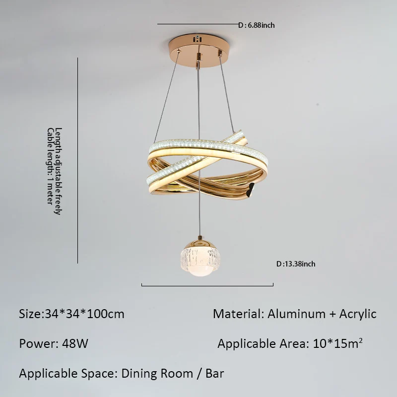 Moderne LED-Hängelampe