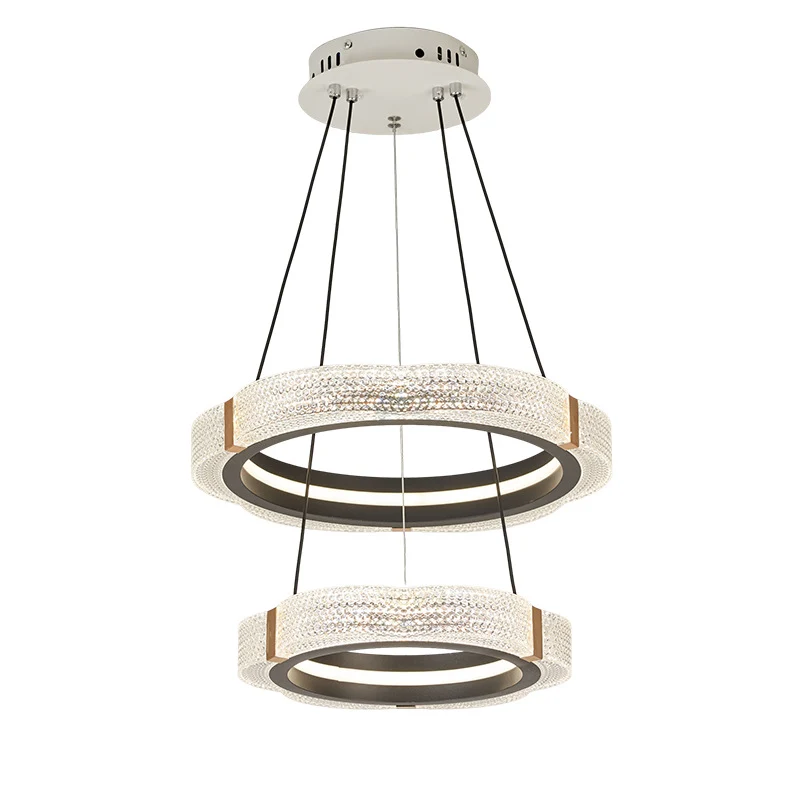 Elegante Doppelring Pendelleuchte