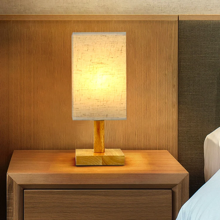 Minimalistische Stoff Tischlampe