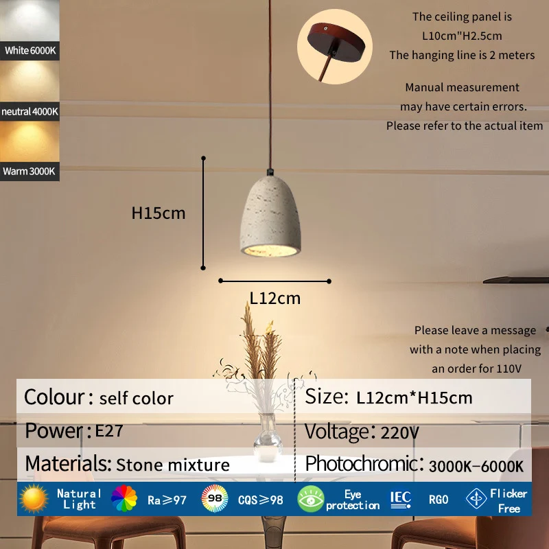 Stone Mixture Pendelleuchte