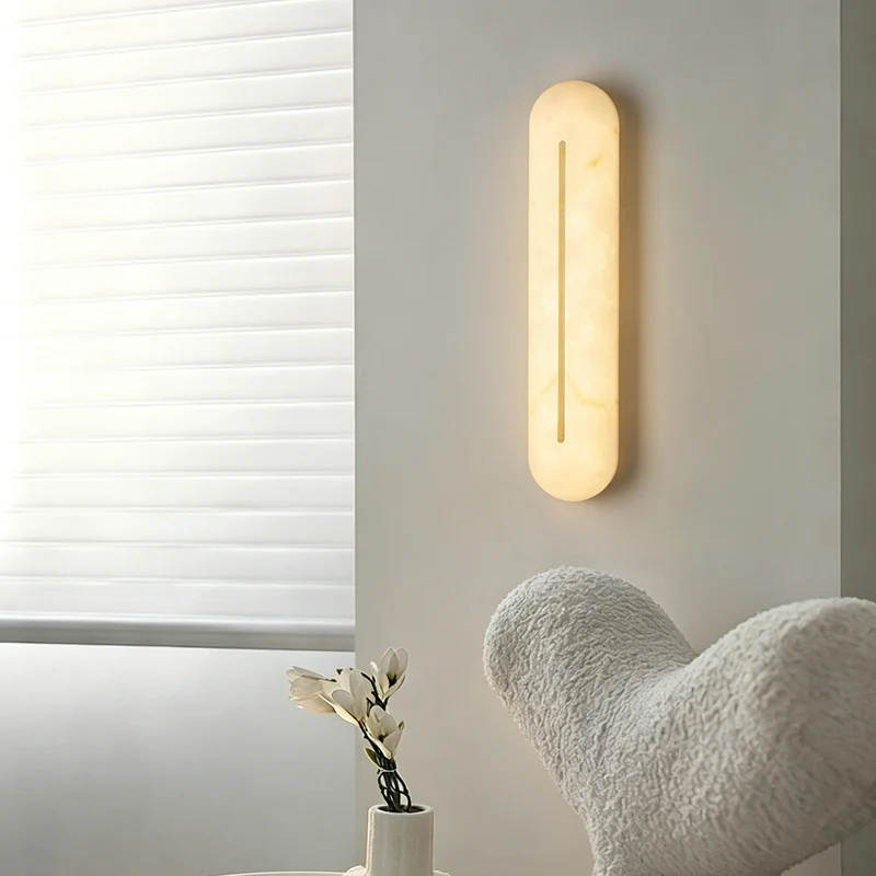Moderne Marmor-Wandlampe